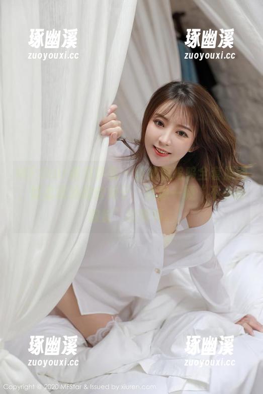 MFStar模范学院 - 小奶瓶呜呜全套原图，娇柔欲滴的软妹子，活像一颗“不小心放长”的葡萄。