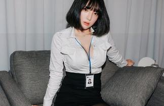 姜仁卿(강인경)新出的DJAWA蕾丝女仆精选，好像进入了一个暧昧的梦境，停留着就有意思。